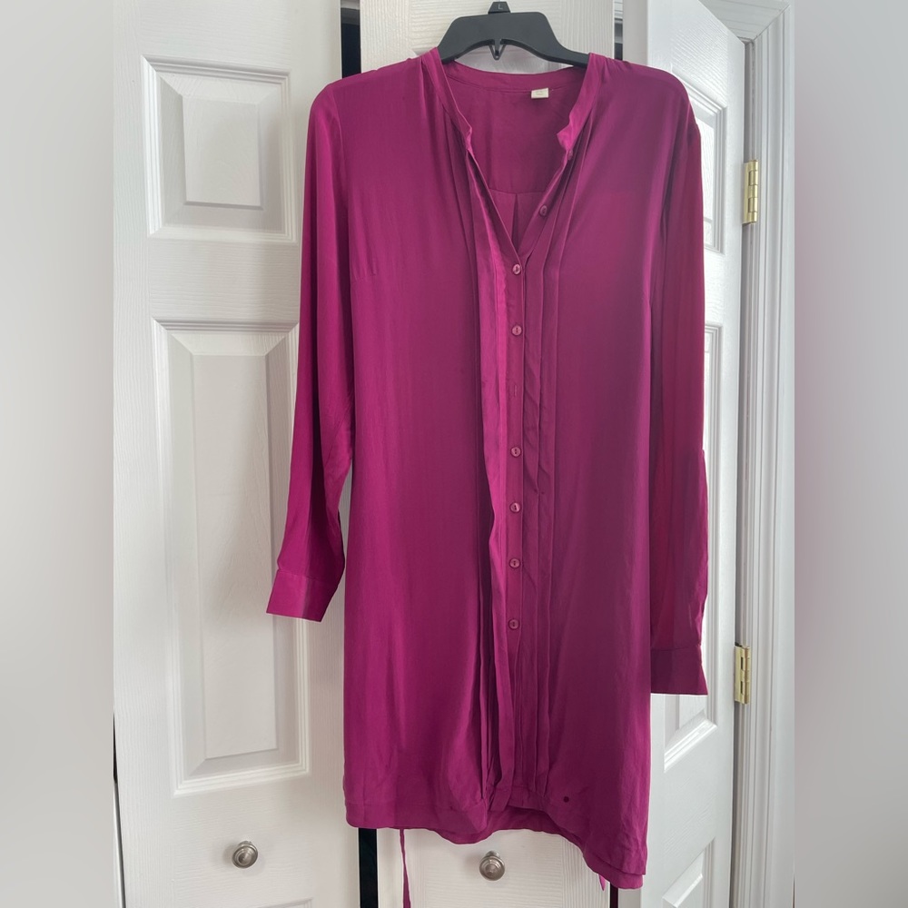 Cynthia Rowley Magenta Button down dress